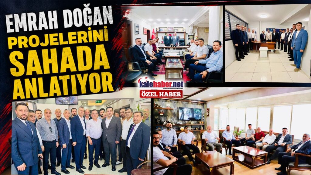 Emrah Doğan projelerini sahada anlatıyor