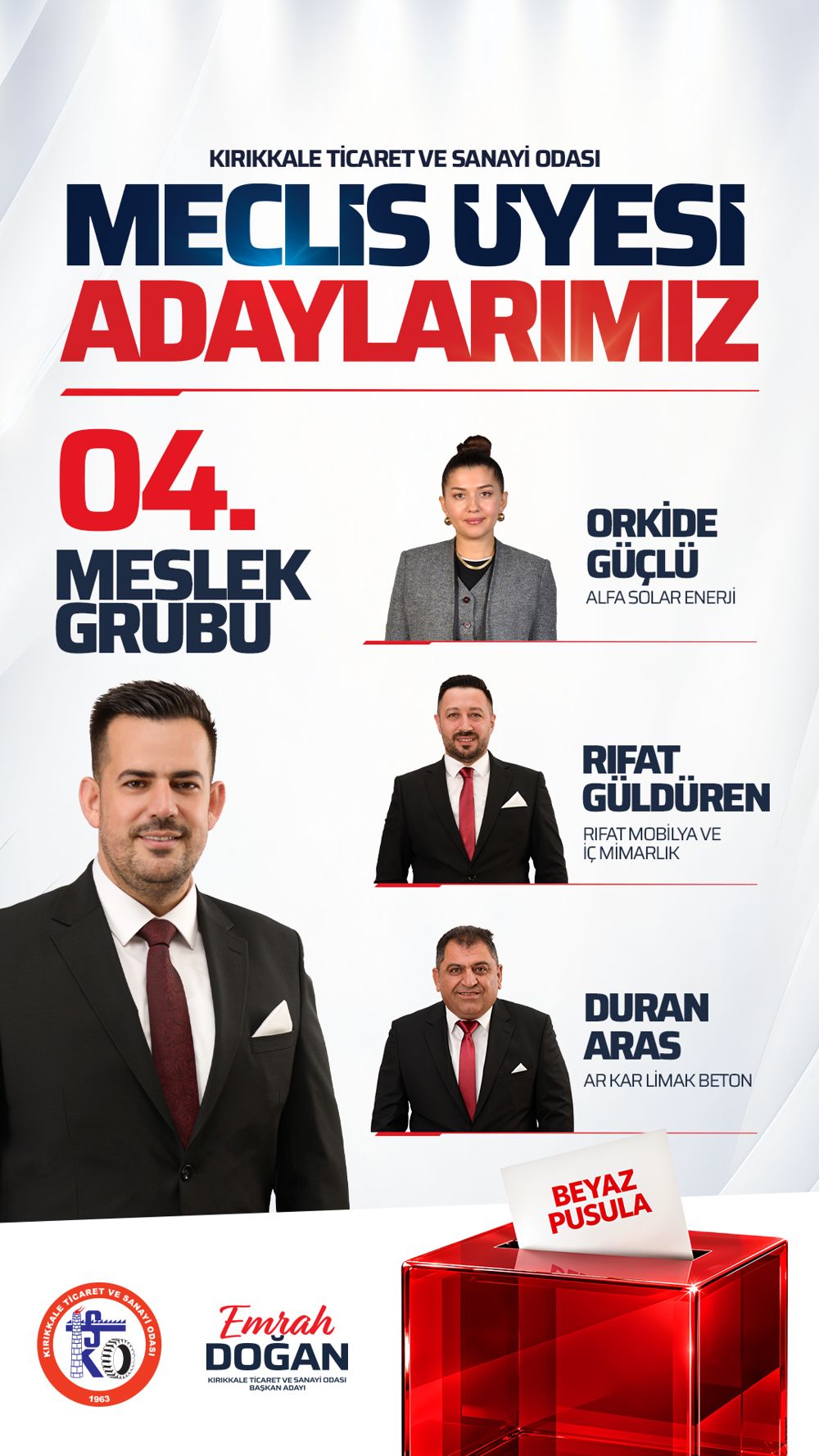 4. Meslek Grubu adayları