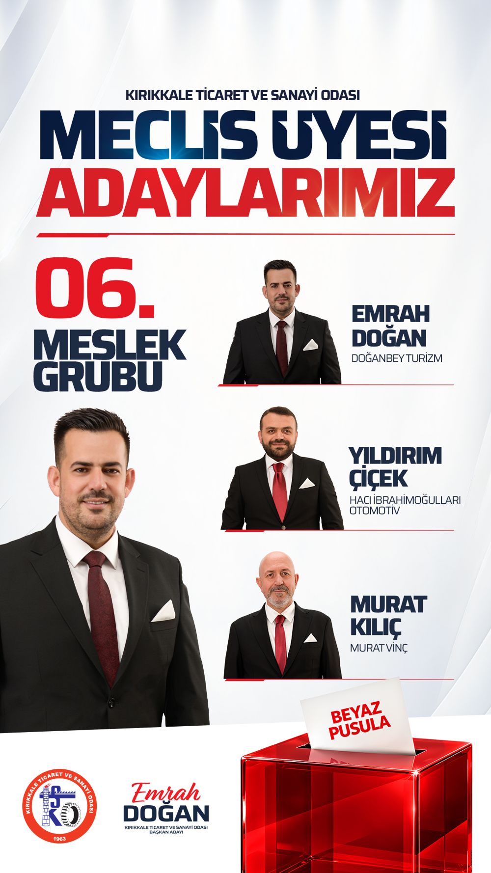 6. Meslek Grubu adayları